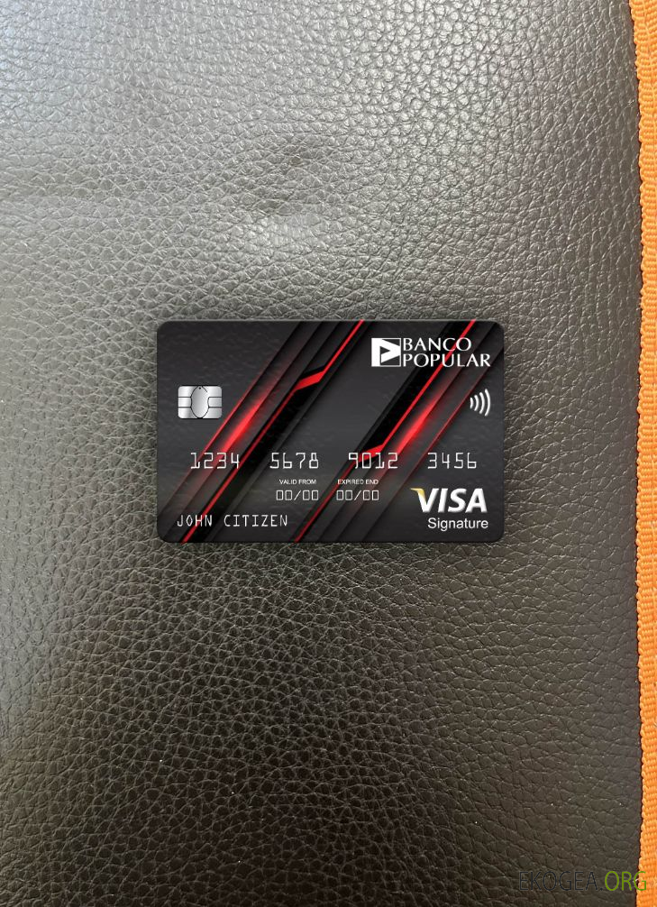 Portugal Banco Banque populaire visa carte signature photolook ,